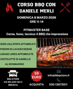 1' CORSO BARBECUE PITMASTER BASE  - DOMENICA 8 MARZO ORE 11-14