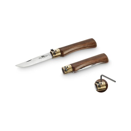 Coltello pieghevole Old Bear manico in noce – L